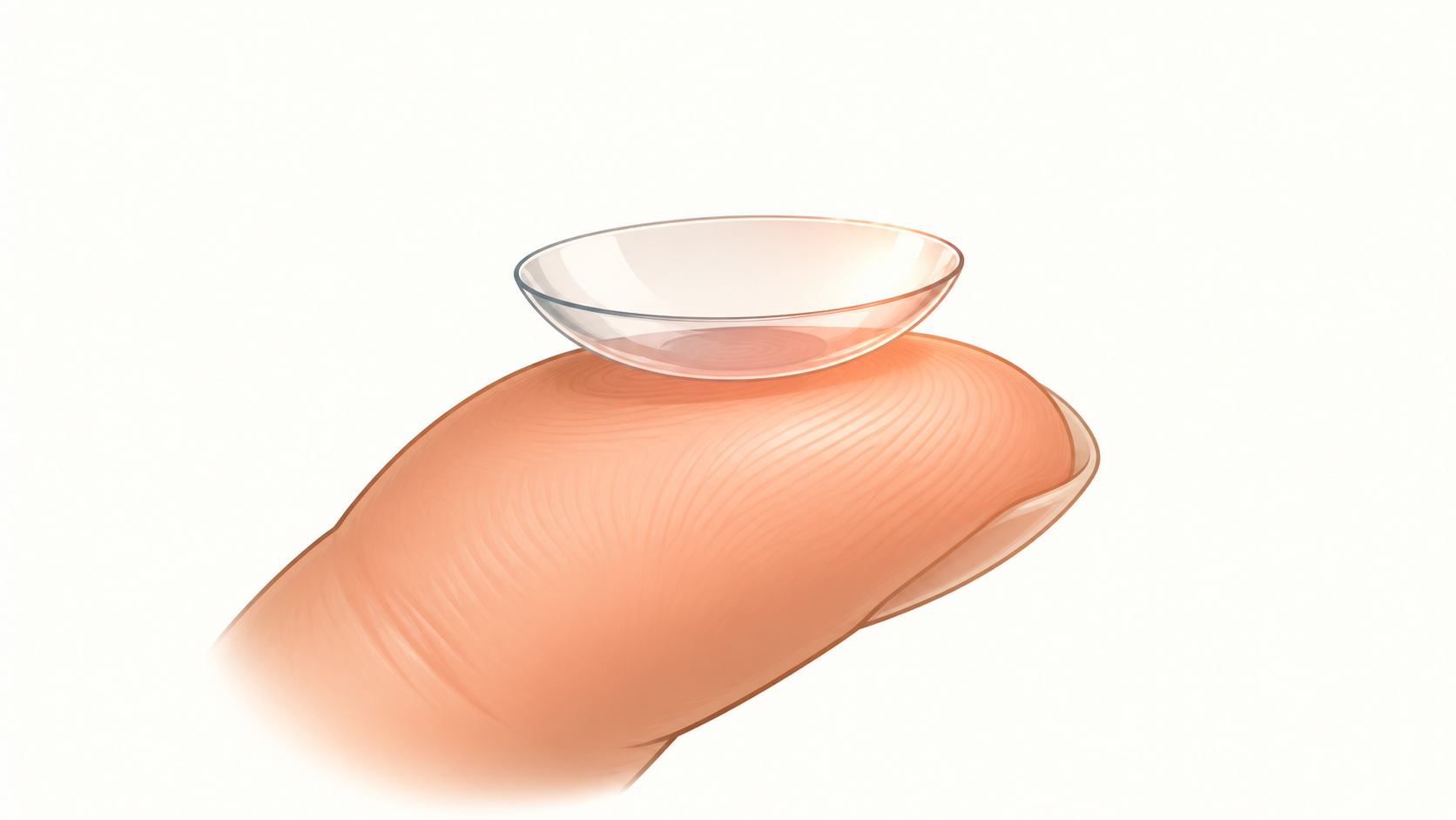 Ilustração de lentes de contato