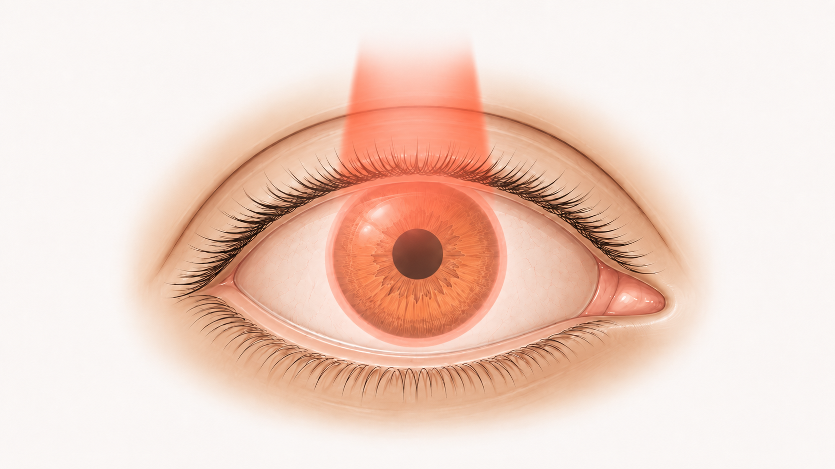 Ilustração de cirurgia refrativa